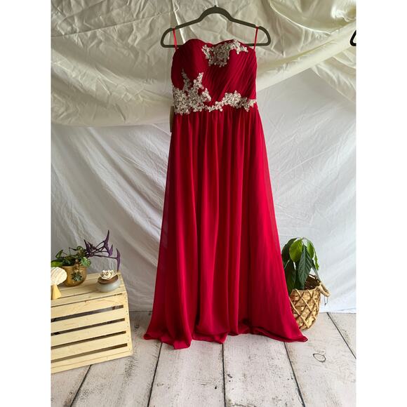 Grace Karin Red Formal Gown - Picture 1 of 3
